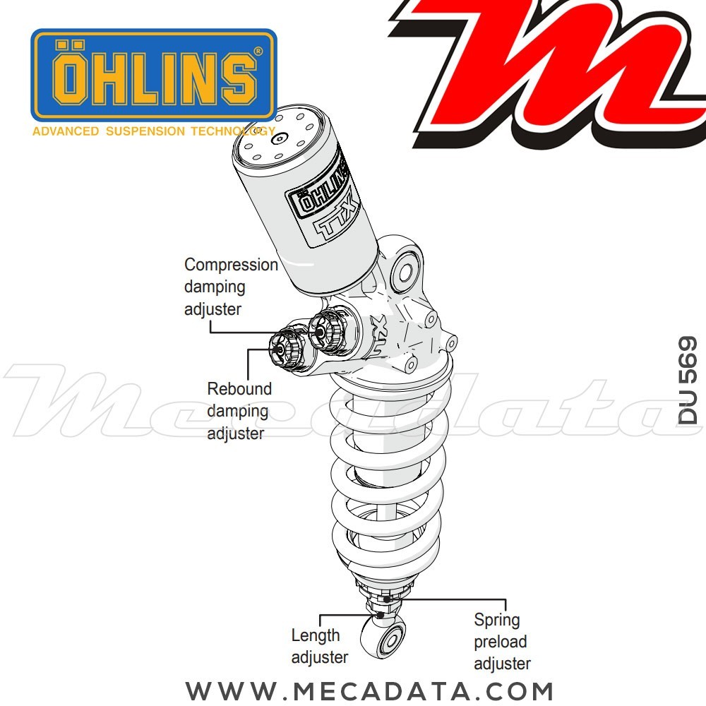 Amortisseur Ohlins ~ DU 569 (T36PR1C1L) 