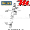 Paire d'amortisseurs Ohlins ~ HO 018 (S36PR1C1) 