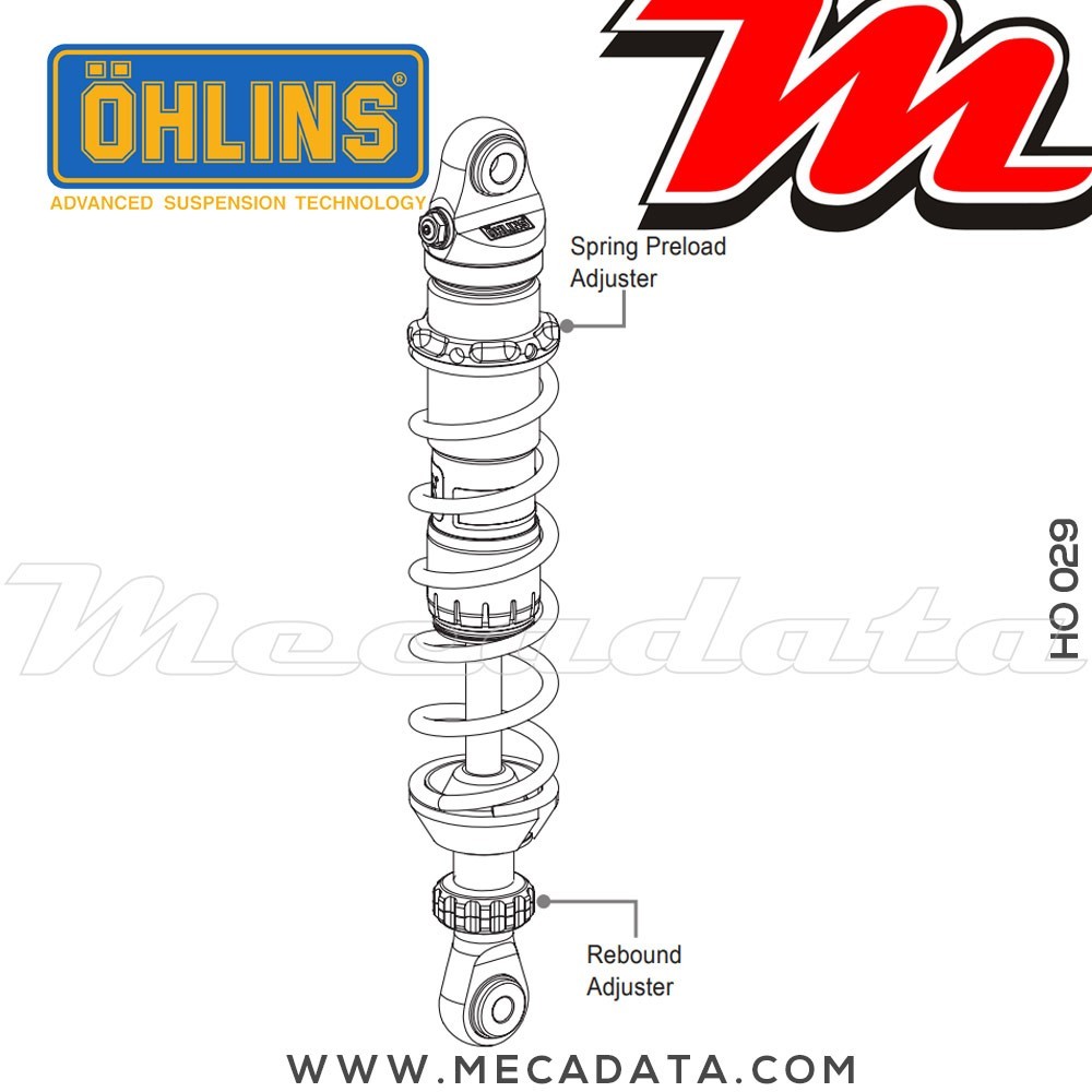 Paire d'amortisseurs Ohlins ~ HO 029 (S36DR1) 