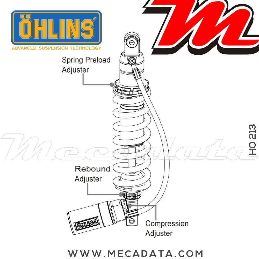 Amortisseur Ohlins ~ HO 213 (S46HR1C1) 