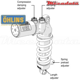 Amortisseur Ohlins ~ HO 468 (T36PR1C1LB) 