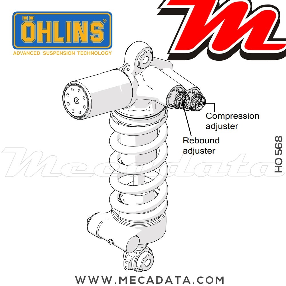 Amortisseur Ohlins ~ HO 568 (T36PR1C1LB) 