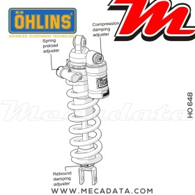 Amortisseur Ohlins ~ HO 648 (S46PR1C1B) 