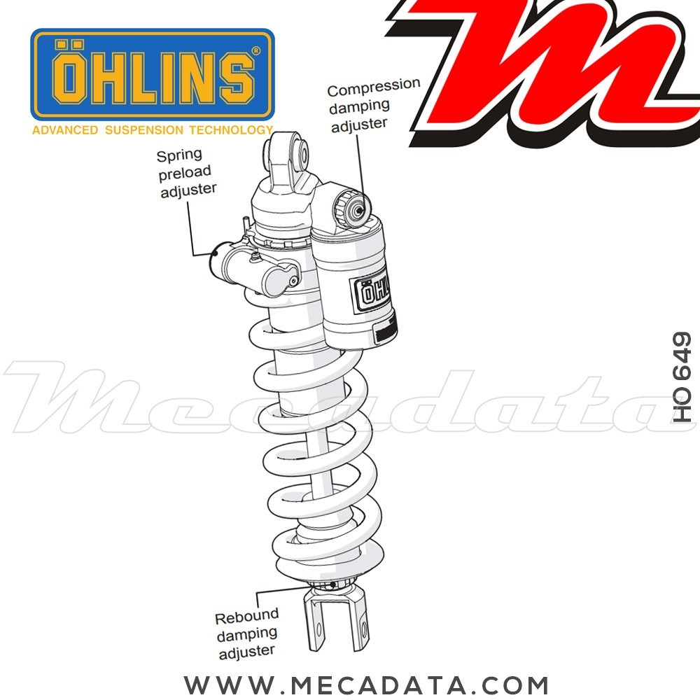 Amortisseur Ohlins ~ HO 649 (S46PR1C1B) 