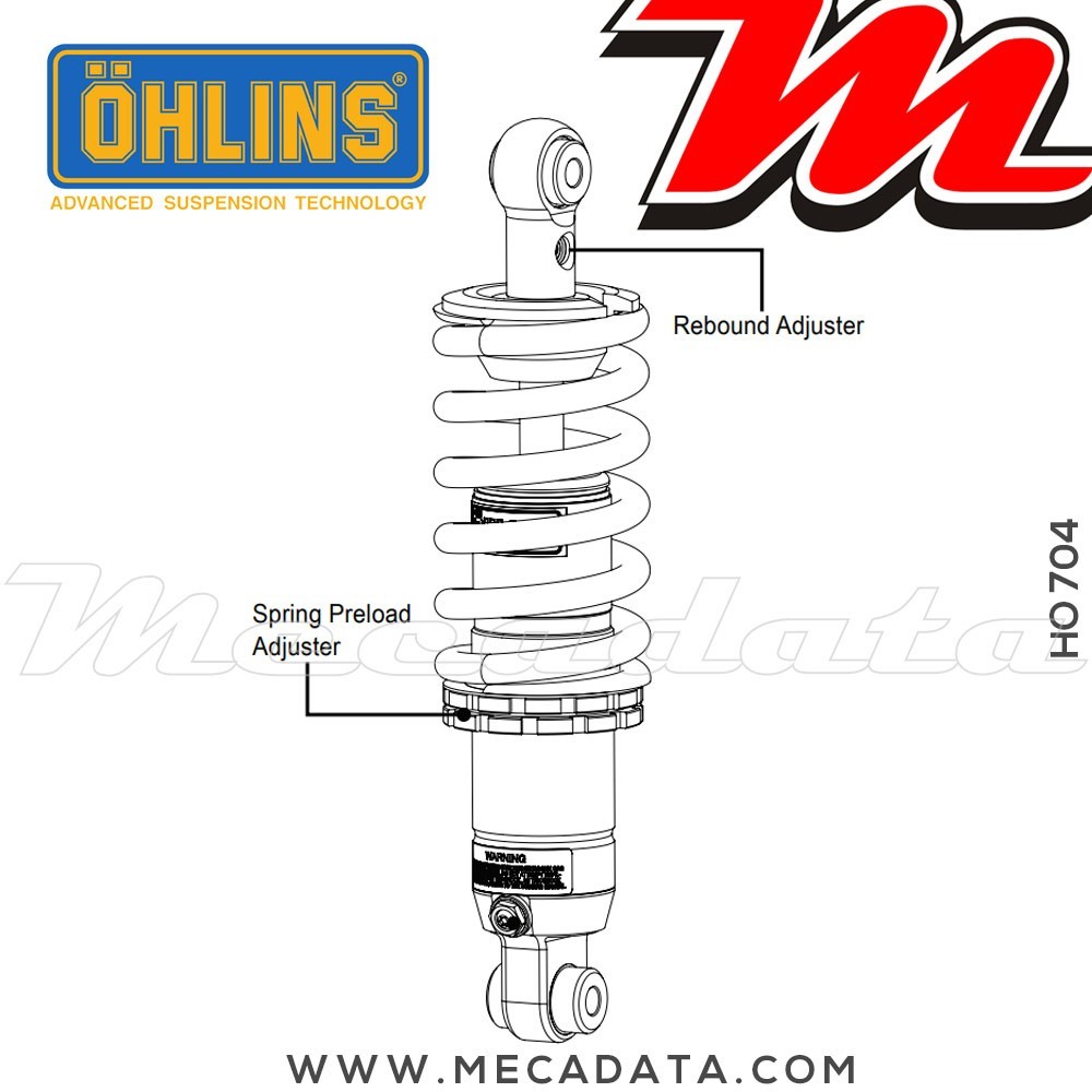 Amortisseur Ohlins ~ HO 704 (S46DR1) 