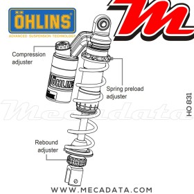 Amortisseur Ohlins ~ HO 831 (S36PR1C1) 
