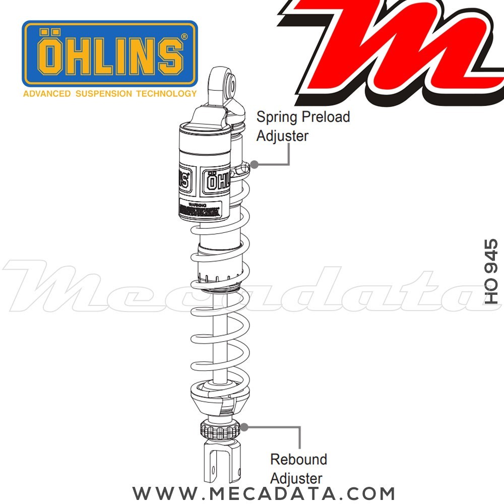 Paire d'amortisseurs Ohlins ~ HO 945 (S36PR1) 