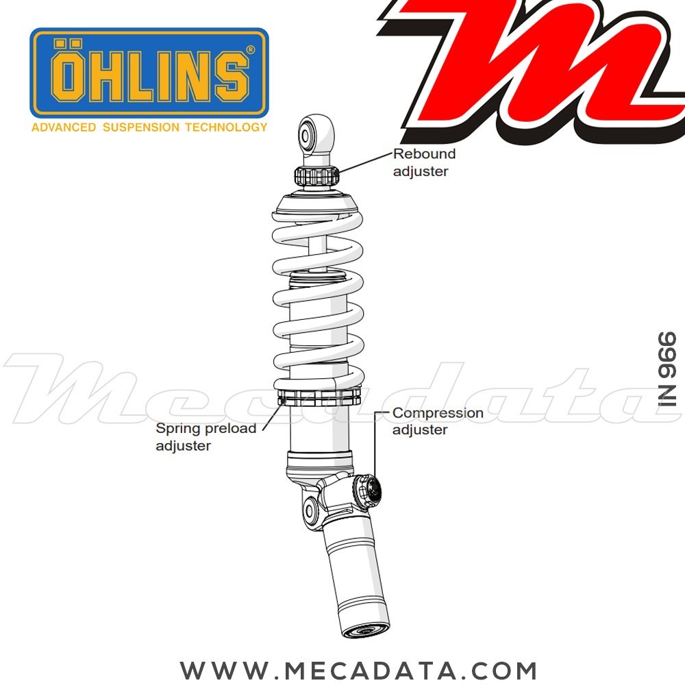 Amortisseur Ohlins ~ IN 966 (S46PR1C1) 