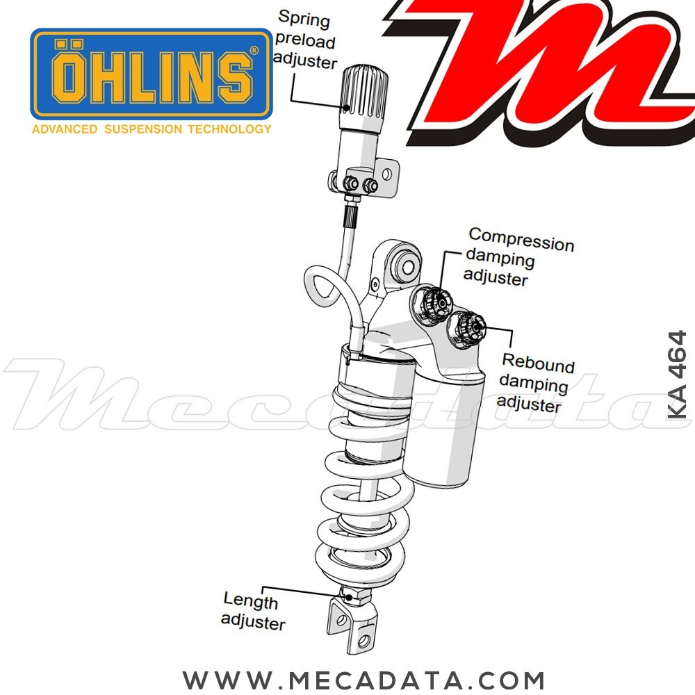 Amortisseur Ohlins ~ KA 464 (T36PR1C1LS) 
