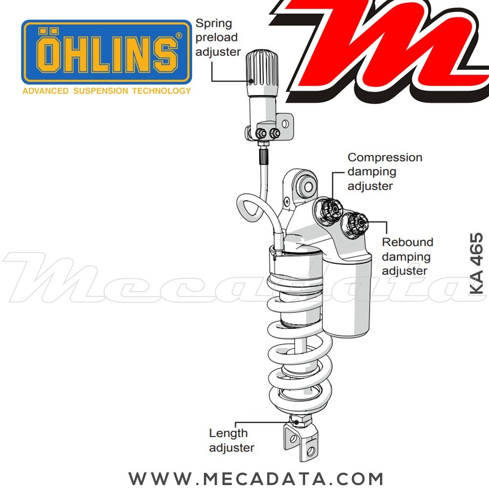 Amortisseur Ohlins ~ KA 465 (T36PR1C1LS) 