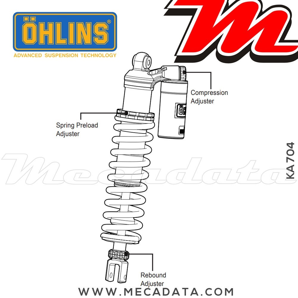 Amortisseur Ohlins ~ KA 704 (S46PR1C1) 