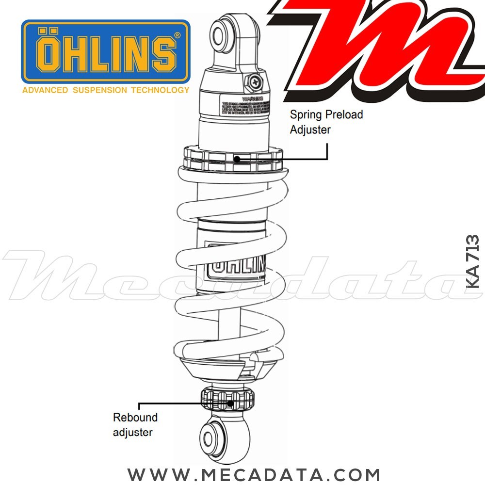 Amortisseur Ohlins ~ KA 713 (S46DR1) 
