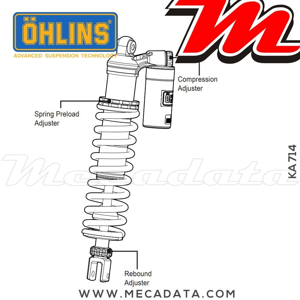 Amortisseur Ohlins ~ KA 714 (S46PR1C1) 