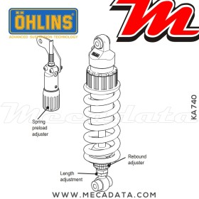 Amortisseur Ohlins ~ KA 740 (S46DR1LS) 