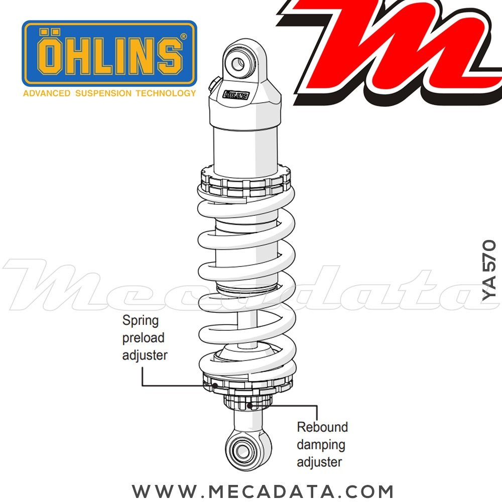 Amortisseur Ohlins ~ YA 570 (S46DR1) 