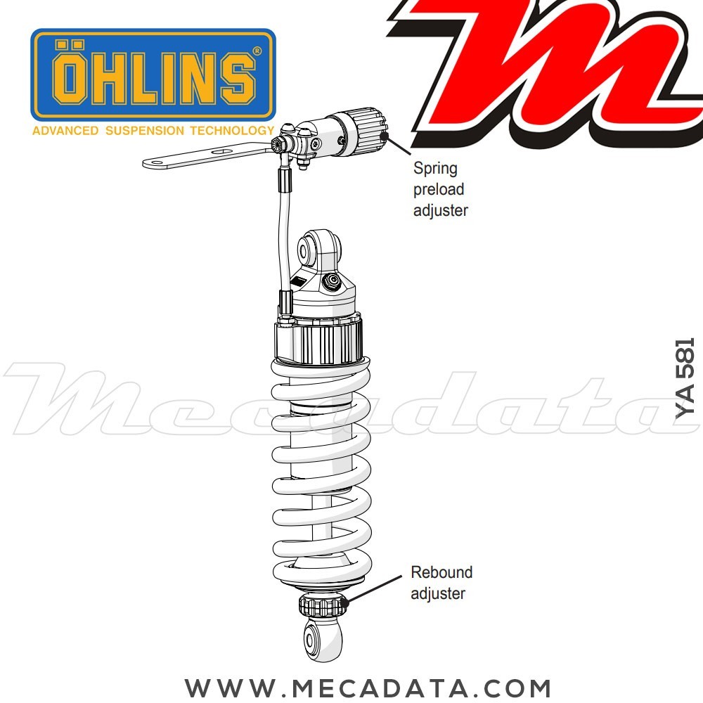 Amortisseur Ohlins ~ YA 581 (S46DR1S) 