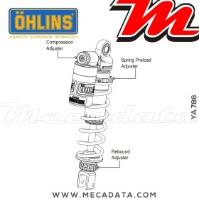 Paire d'amortisseurs Ohlins ~ YA 786 (S36PR1C1) 