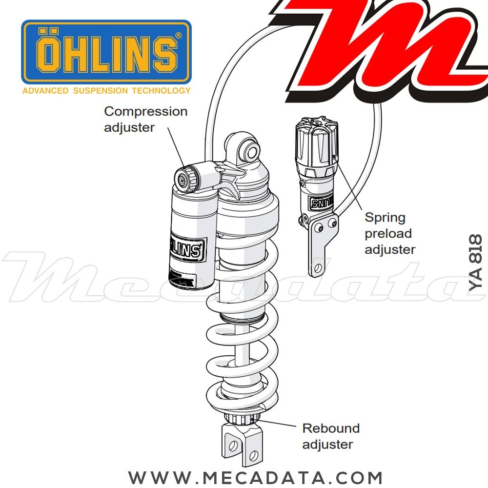 Amortisseur Ohlins ~ YA 818 (S46PR1C1S) 