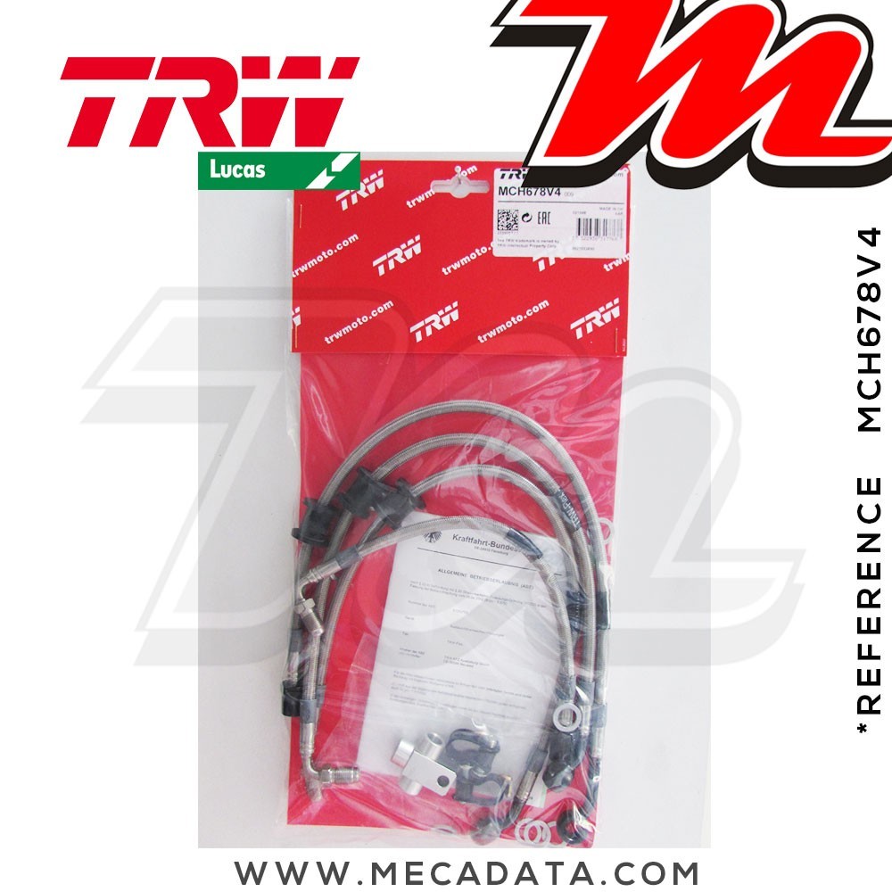 Durites de frein ~ TRW-Lucas MCH 678 V4 - Avant 