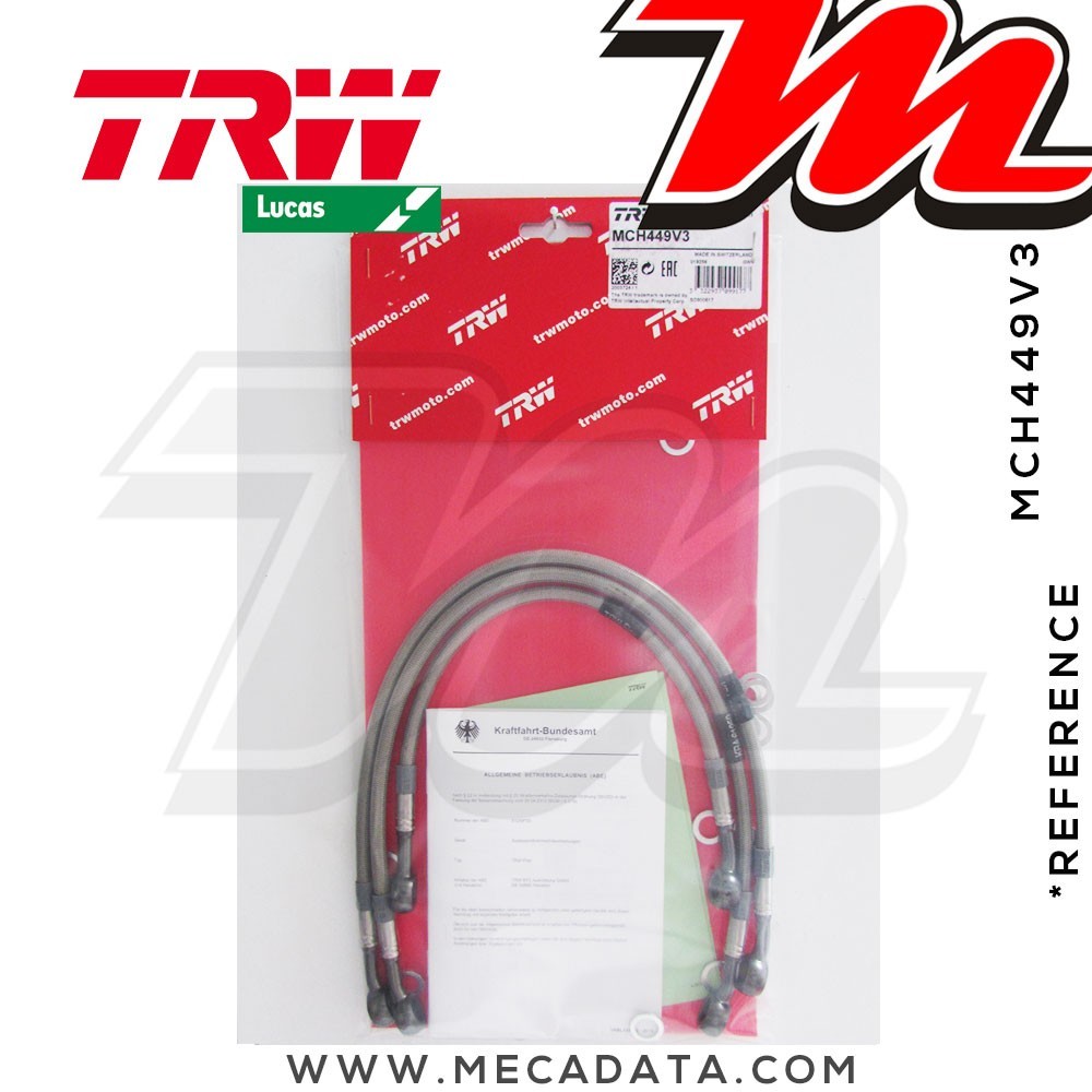 Durites de frein ~ TRW-Lucas MCH 449 V3 - Avant 