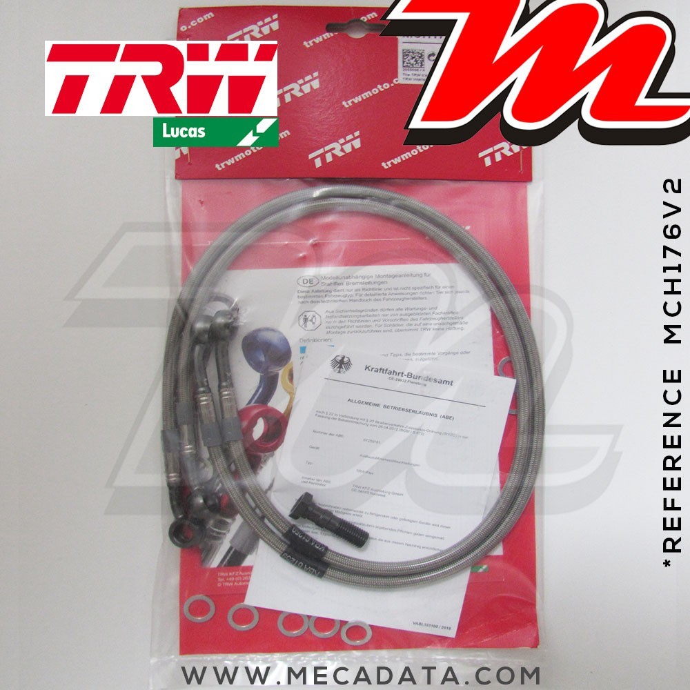 Durites de frein ~ TRW-Lucas MCH 176 V2 - Avant 