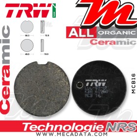 Plaquettes de frein Avant ~ TRW Lucas MCB 16 