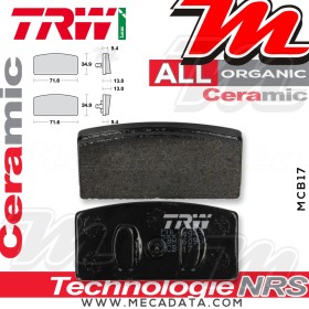 Plaquettes de frein Avant ~ TRW Lucas MCB 17 