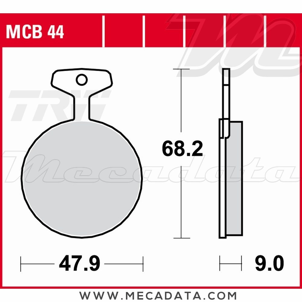 Plaquettes de frein Avant ~ TRW Lucas MCB 44 