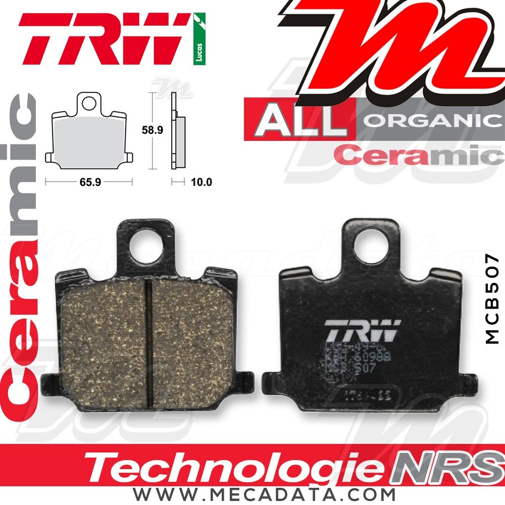 Plaquettes de frein Arrière ~ TRW Lucas MCB 507 