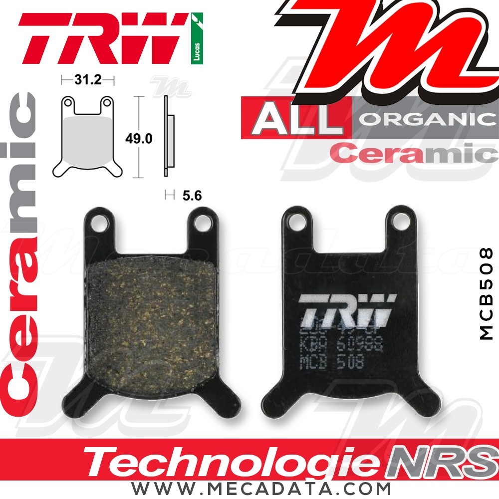 Plaquettes de frein Avant ~ TRW Lucas MCB 508 