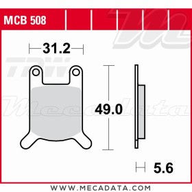 Plaquettes de frein Avant ~ TRW Lucas MCB 508 