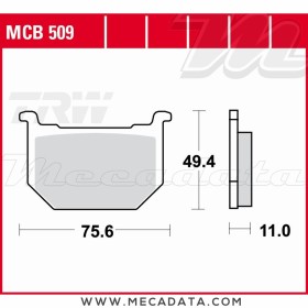 Plaquettes de frein Avant ~ TRW Lucas MCB 509 
