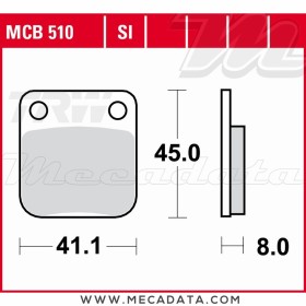 Plaquettes de frein Avant ~ TRW Lucas MCB 510 