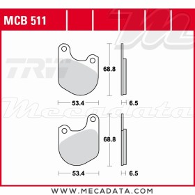 Plaquettes de frein Avant ~ TRW Lucas MCB 511 