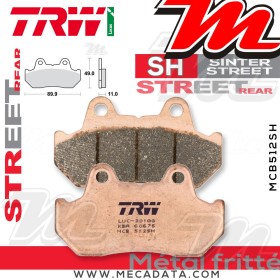 Plaquettes de frein Arrière ~ TRW Lucas MCB 512 SH 