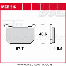 Plaquettes de frein Avant ~ TRW Lucas MCB 516 