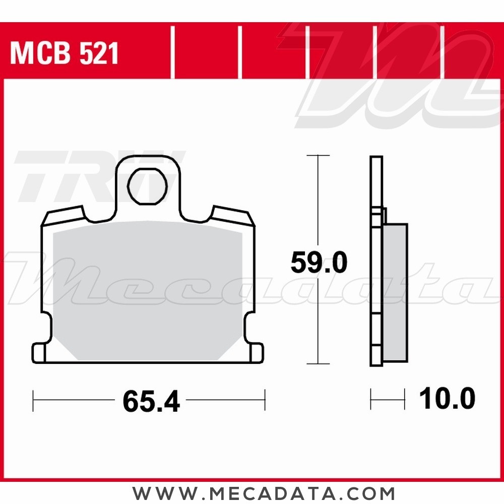 Plaquettes de frein Avant ~ TRW Lucas MCB 521 