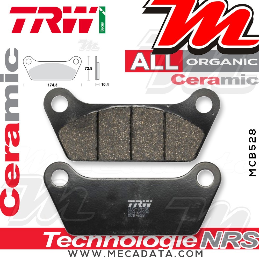Plaquettes de frein Avant ~ TRW Lucas MCB 528 