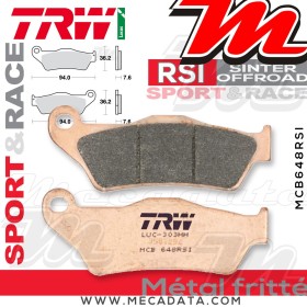 Plaquettes de frein Avant ~ TRW Lucas MCB 648 RSI 