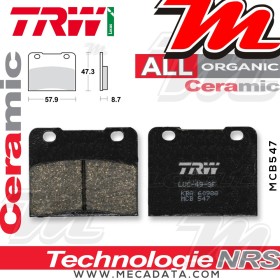 Plaquettes de frein Arrière ~ TRW Lucas MCB 547 