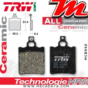 Plaquettes de frein Avant ~ TRW Lucas MCB 552 