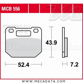 Plaquettes de frein Avant ~ TRW Lucas MCB 556 