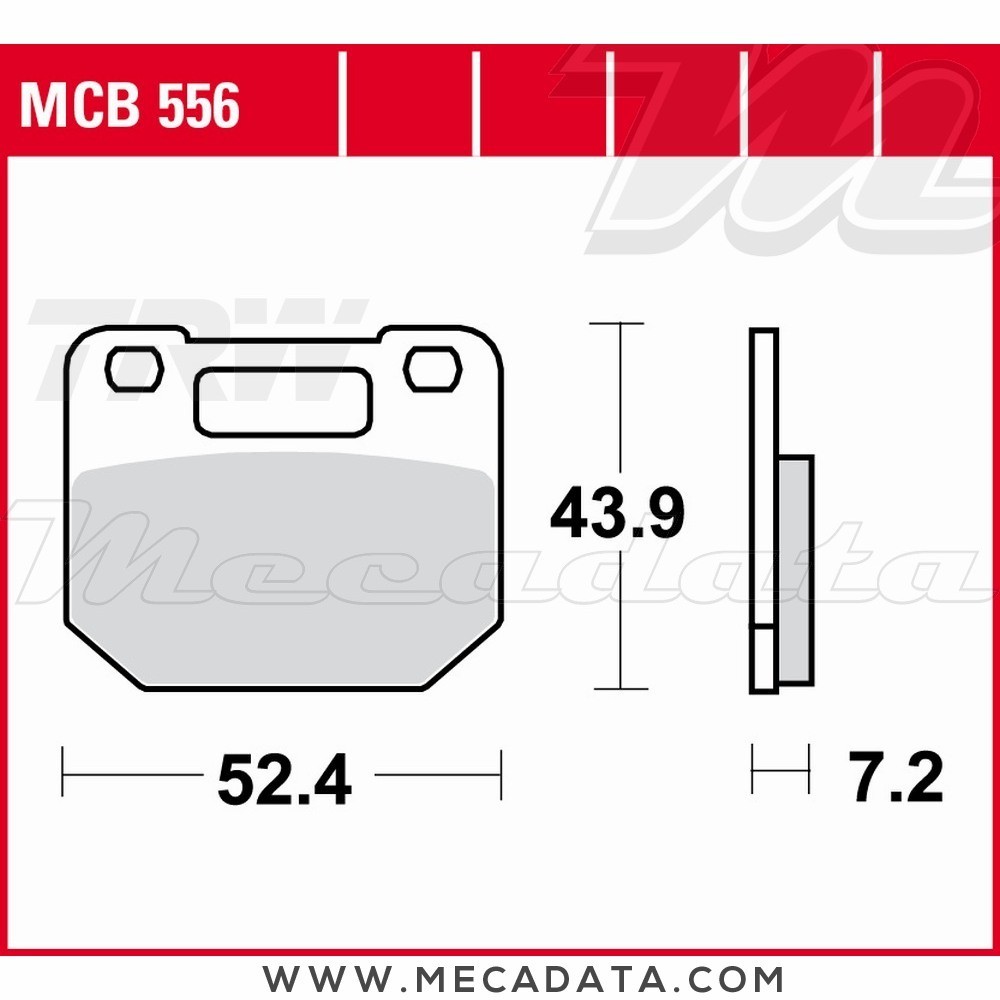 Plaquettes de frein Avant ~ TRW Lucas MCB 556 