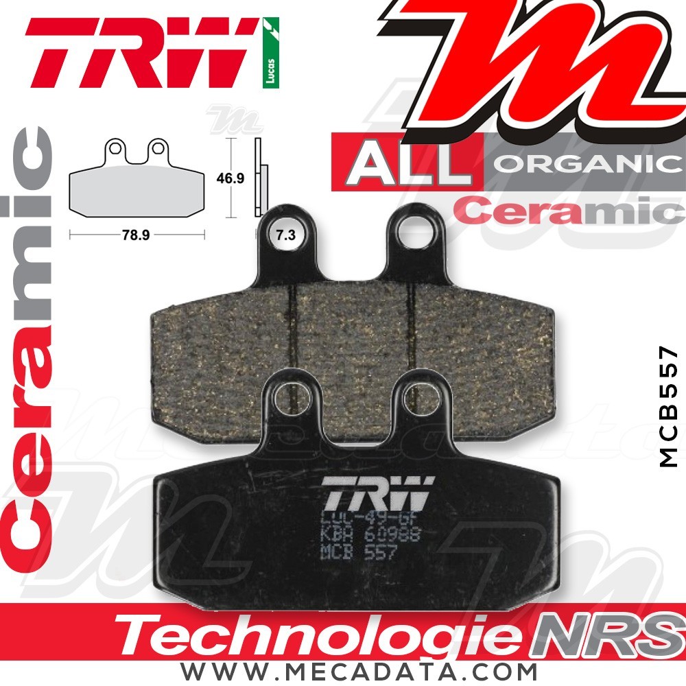 Plaquettes de frein Avant ~ TRW Lucas MCB 557 