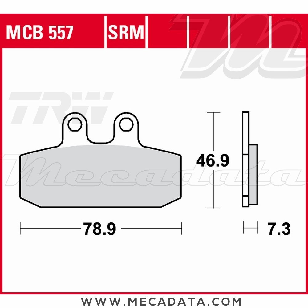 Plaquettes de frein Avant ~ TRW Lucas MCB 557 