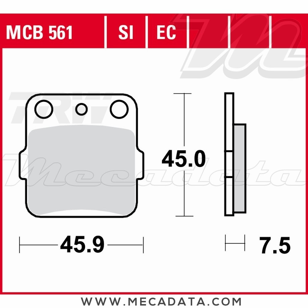 Plaquettes de frein Avant ~ TRW Lucas MCB 561 EC 