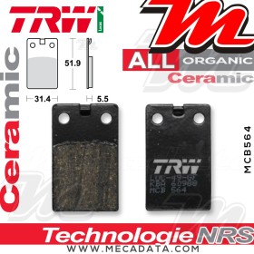 Plaquettes de frein Avant ~ TRW Lucas MCB 564 