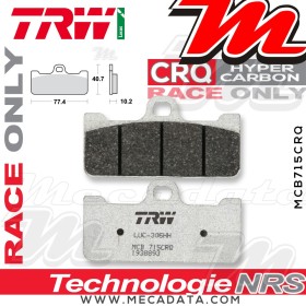 Plaquettes de frein Arrière ~ TRW Lucas MCB 715 CRQ 