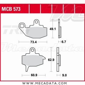 Plaquettes de frein Avant ~ TRW Lucas MCB 573 