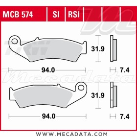 Plaquettes de frein Avant ~ TRW Lucas MCB 574 